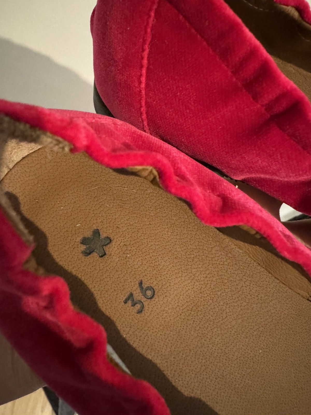 Daniela Gregis Daniela Gregis Italian Handmade Velvet Mary Jane Shoes Size US 6 / IT 36 - 4 Thumbnail