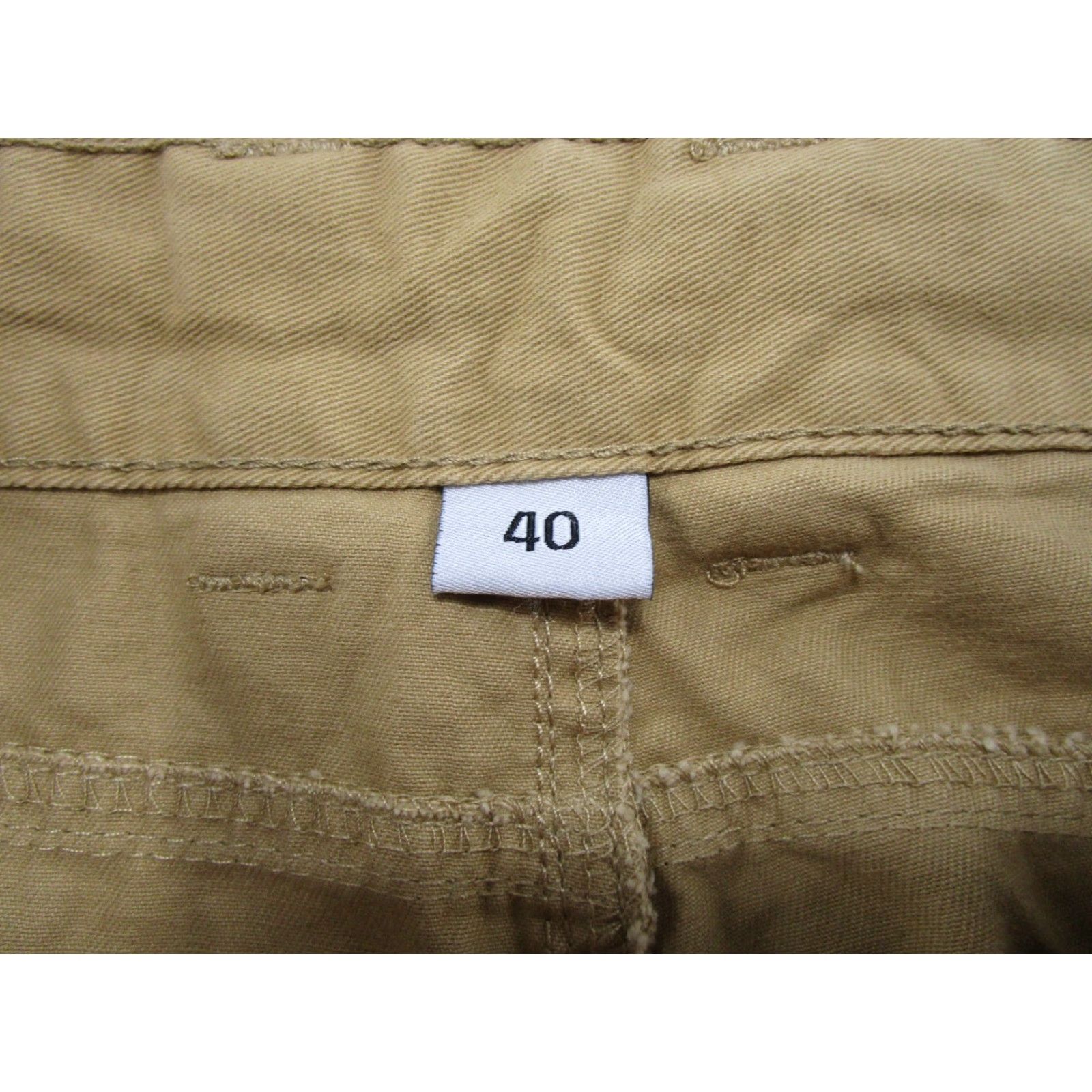 Vintage MustWay Mens Cargo Pants Size 40 Military Cargo Pants Yellow 40 Inch Waist Canvas Cotton Tapered Regular Front Flat Front Size US 40 / EU 56 - 5 Thumbnail