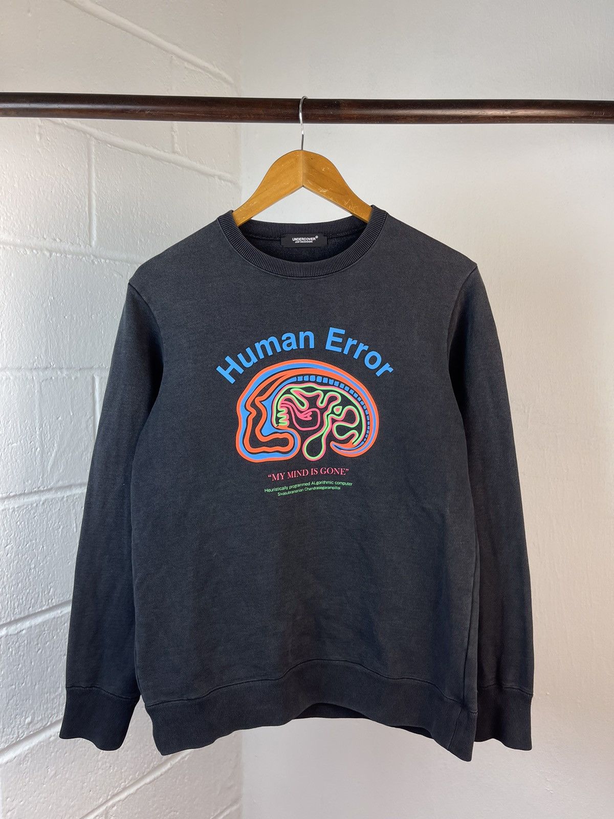 Jun Takahashi × Undercover F/W 2018 Undercover Human Error Faded Sweatshirt Size US M / EU 48-50 / 2 - 3 Thumbnail