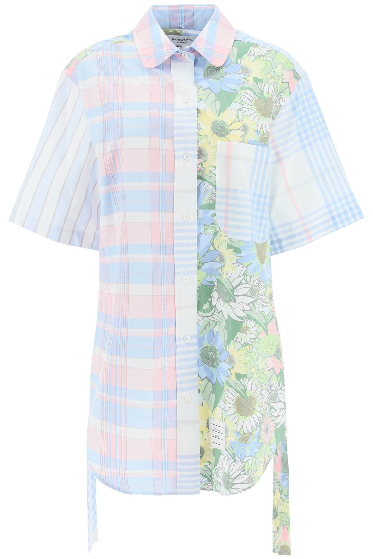 image of Thom Browne Chemisier Mini Dress in Lt Pink, Women's (Size Small)