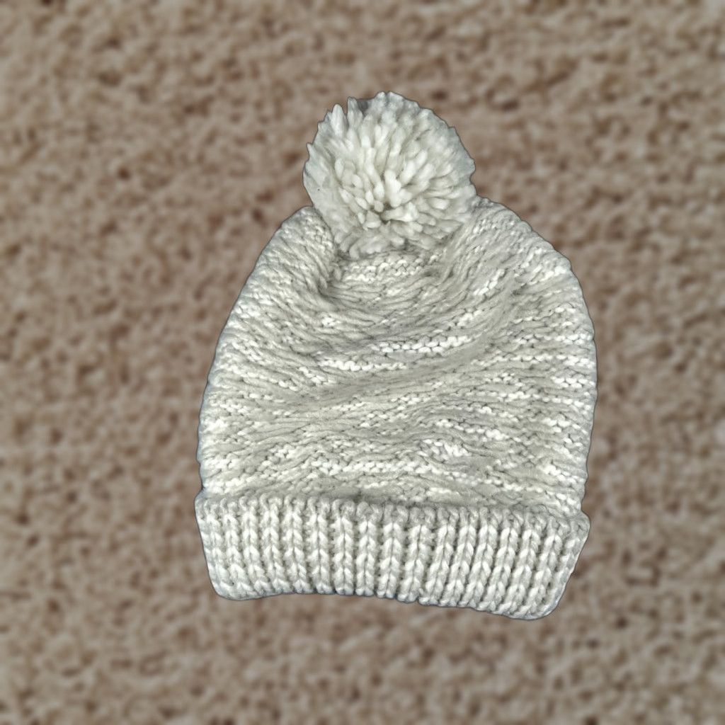 Vintage Target Beanie Knit One Size Adult Hray White 100% Acrylic Gray Beanie Outdoor Ski Adjustable Lined Womens Size ONE SIZE - 1 Thumbnail