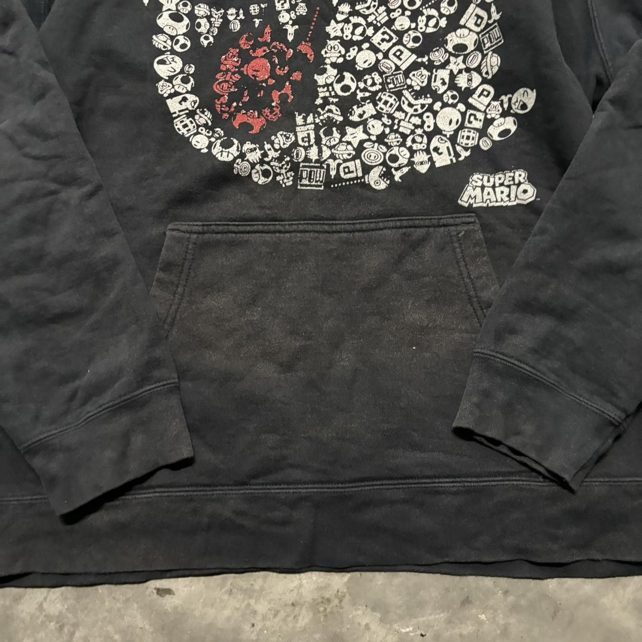 Nintendo × Vintage Crazy Vintage Y2K/2000s Grunge Super Mario Ghost Gamer Scene Hoodie! Size US L / EU 52-54 / 3 - 6 Thumbnail