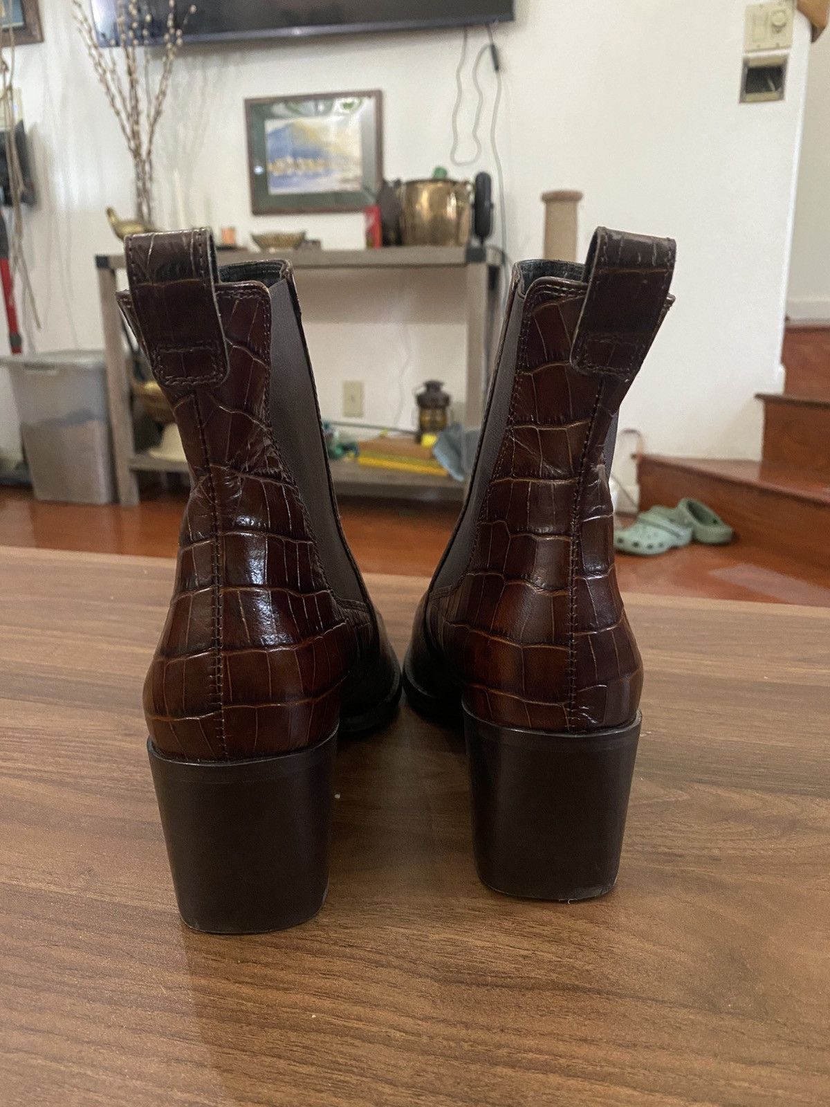 Other New Paul Green Cojo Bootie in Cigar Antic Croco US 9/UK 6.5 Size US 9 / IT 39 - 4 Thumbnail
