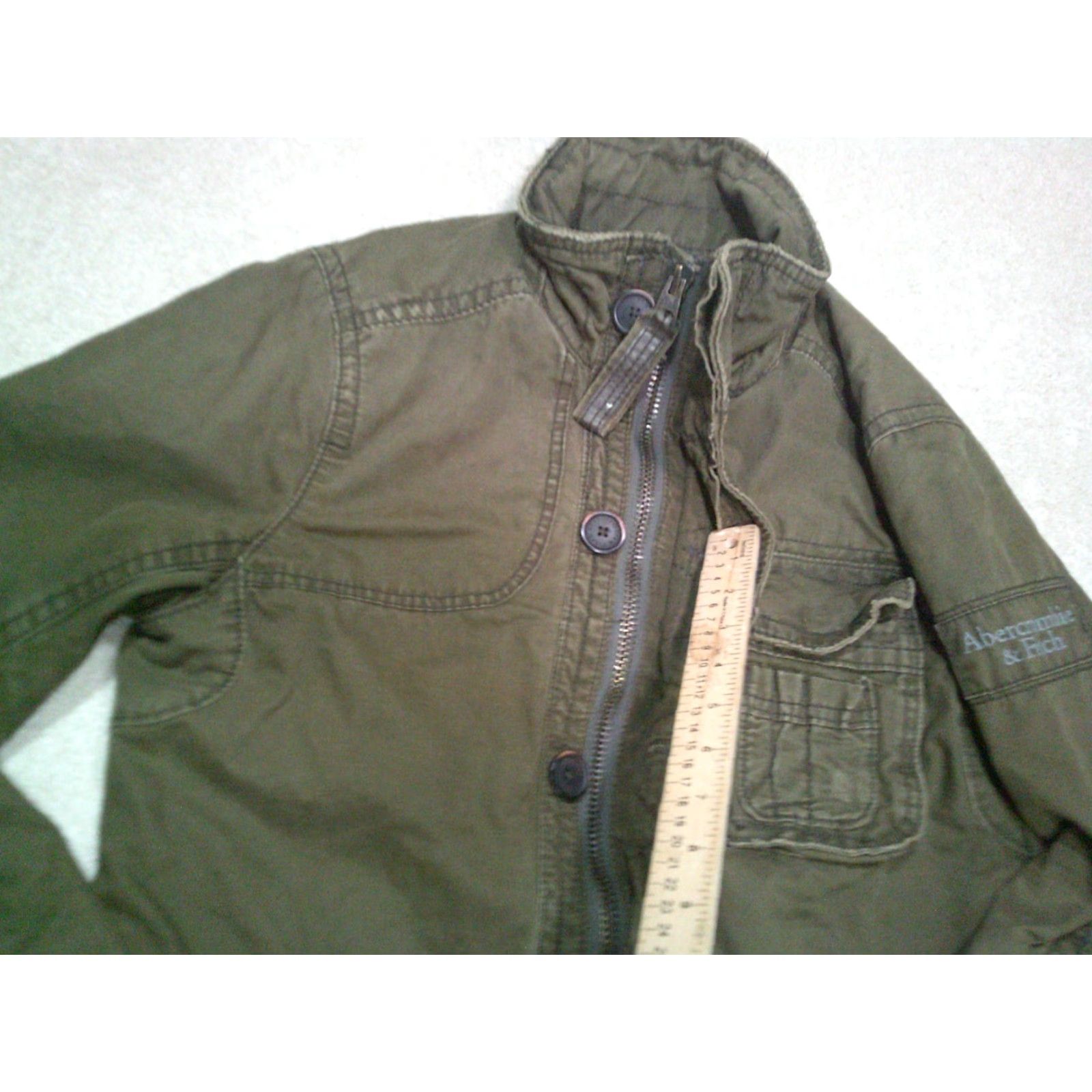 Abercrombie & Fitch Abercrombie & Fitch Redfield Utility Jacket Mens Small Green Military Blanket Size US S / EU 44-46 / 1 - 6 Thumbnail