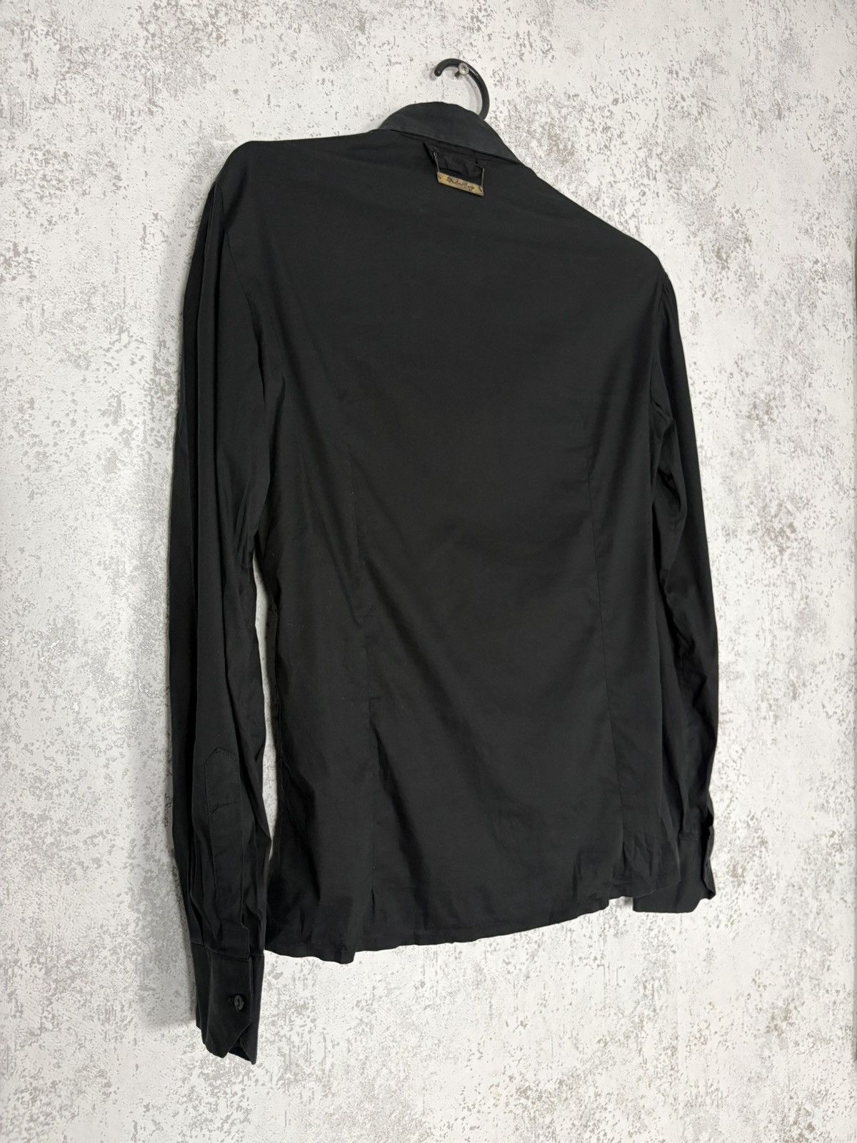 Takeshy Kurosawa Takeshy Kurosawa Black Artisanal Wrinkled Shirt Archive 00s Size US L / EU 52-54 / 3 - 3 Thumbnail