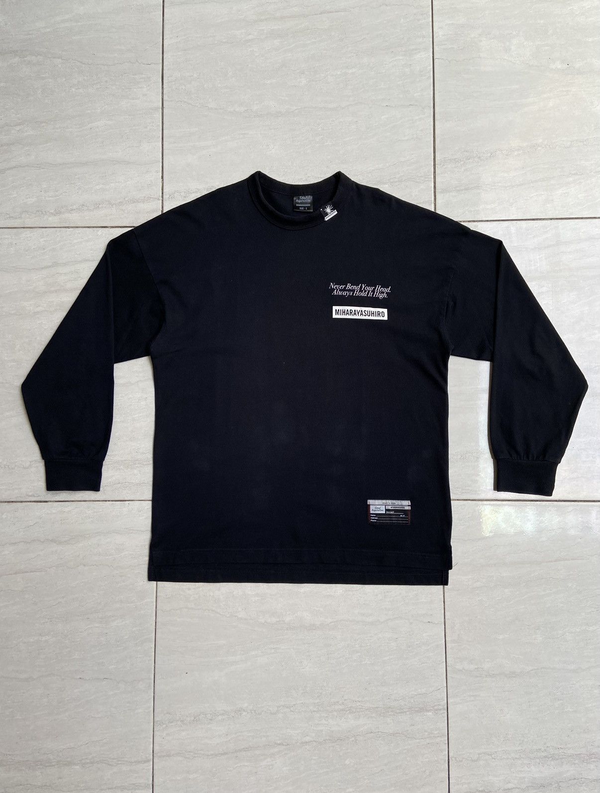 GU × Maison MIHARA YASUHIRO MIHARAYASUHIRO x GU Black T-shirt Size US M / EU 48-50 / 2 - 8 Thumbnail