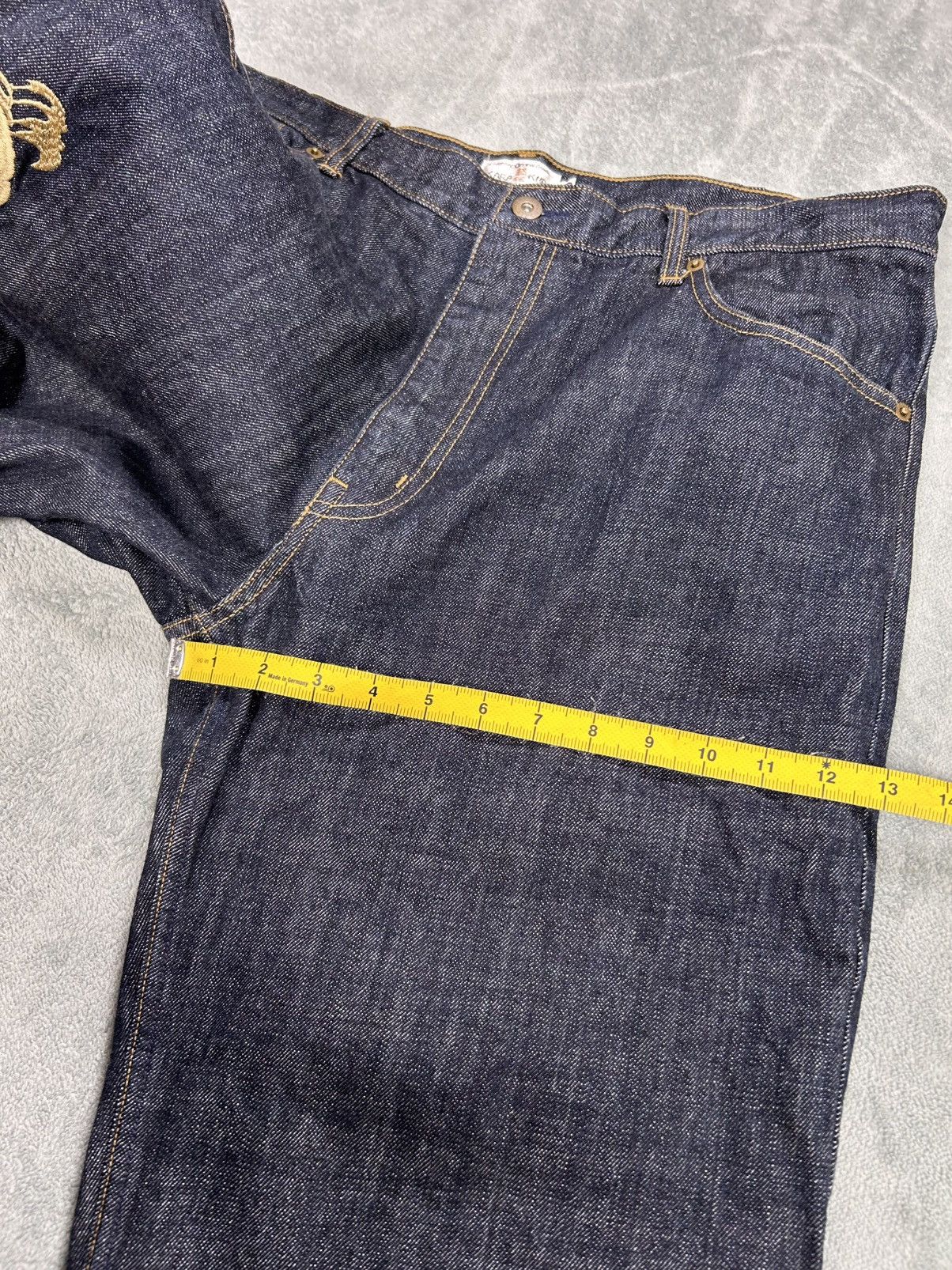 Kamakura Karakuri Tamashii Fujin Raijin Denim S0250 Size US 35 - 11 Thumbnail