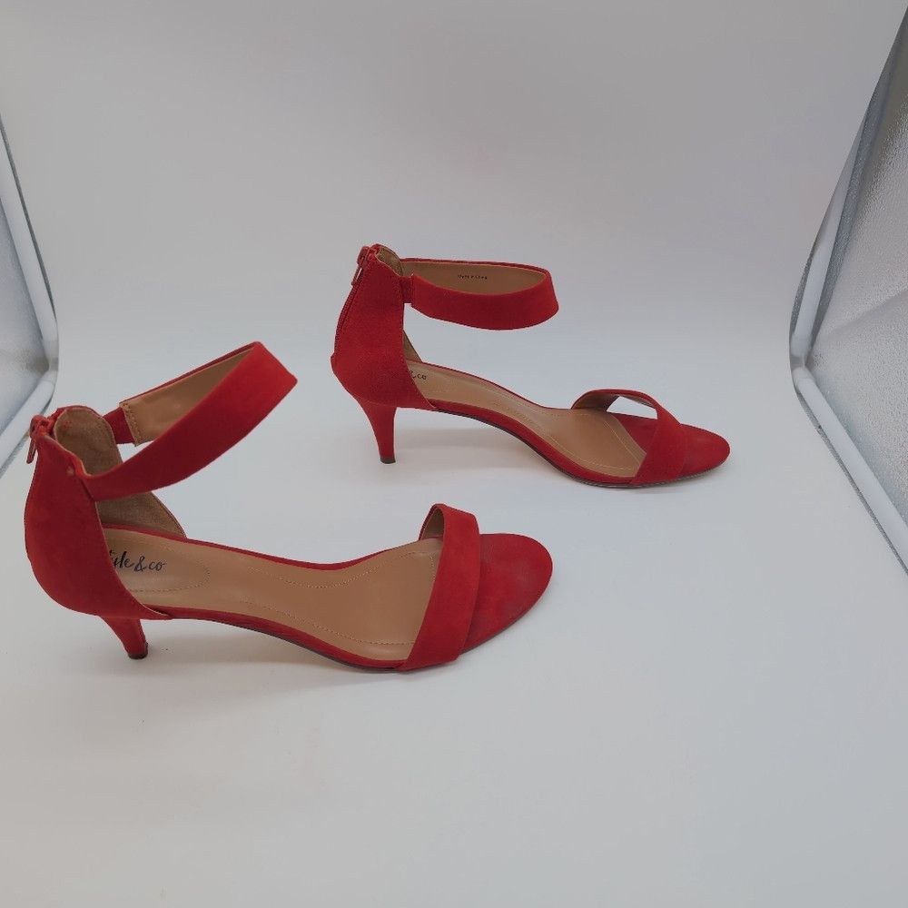 Style & Co Stylish Red Heels by Style And Co. For Macy's Sz 12 Size US 12 / IT 42 - 6 Thumbnail