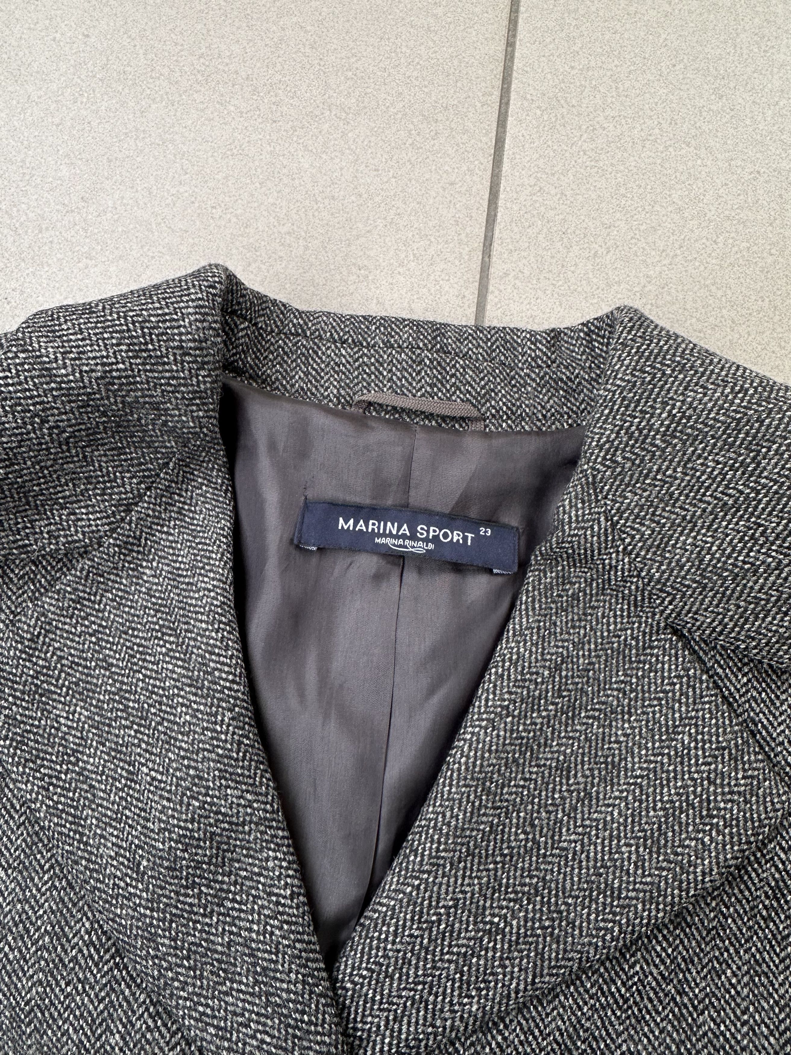 Designer Marina Rinaldi women oversize blazer jacket Size L / US 10 / IT 46 - 4 Thumbnail