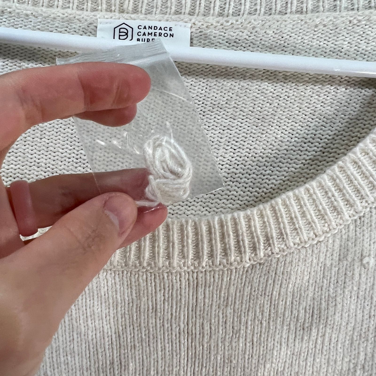 Other Candace Cameron Bure Boatneck Striped Sweater Oatmeal Heat Size XL / US 12-14 / IT 48-50 - 8 Thumbnail
