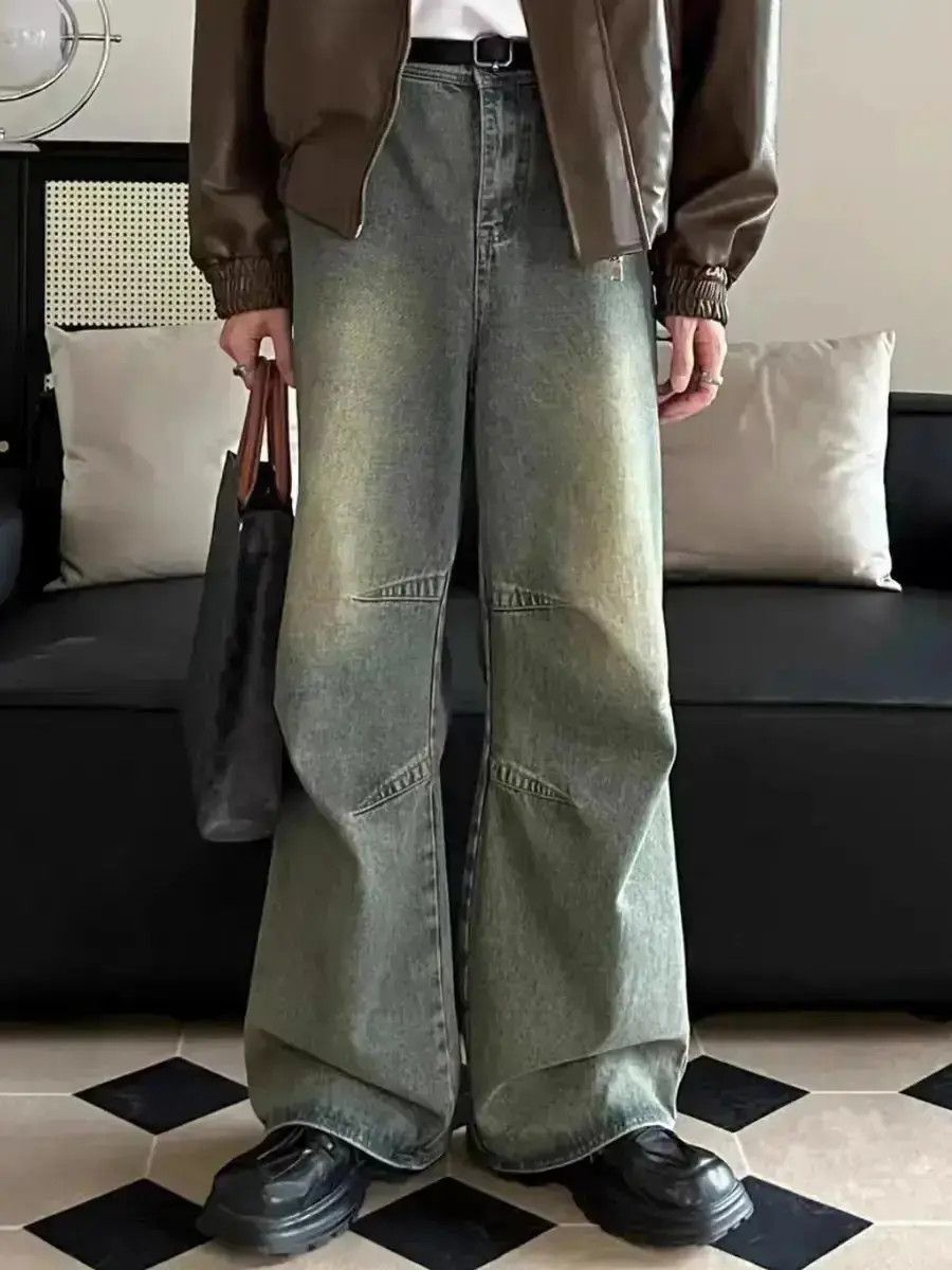 Japanese Brand Vintage Wash Y2K Street Hip Hop Micro Flare Jeans Size US 28 / EU 44 - 4 Thumbnail
