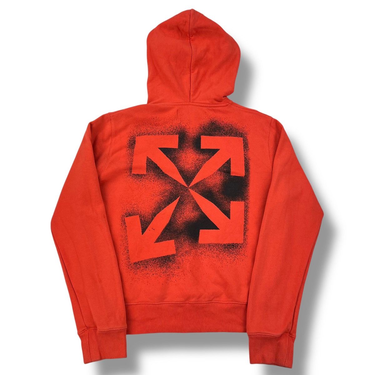 Off-White Off-White Stencil Arrows Orange Hoodie Size US M / EU 48-50 / 2 - 2 Thumbnail