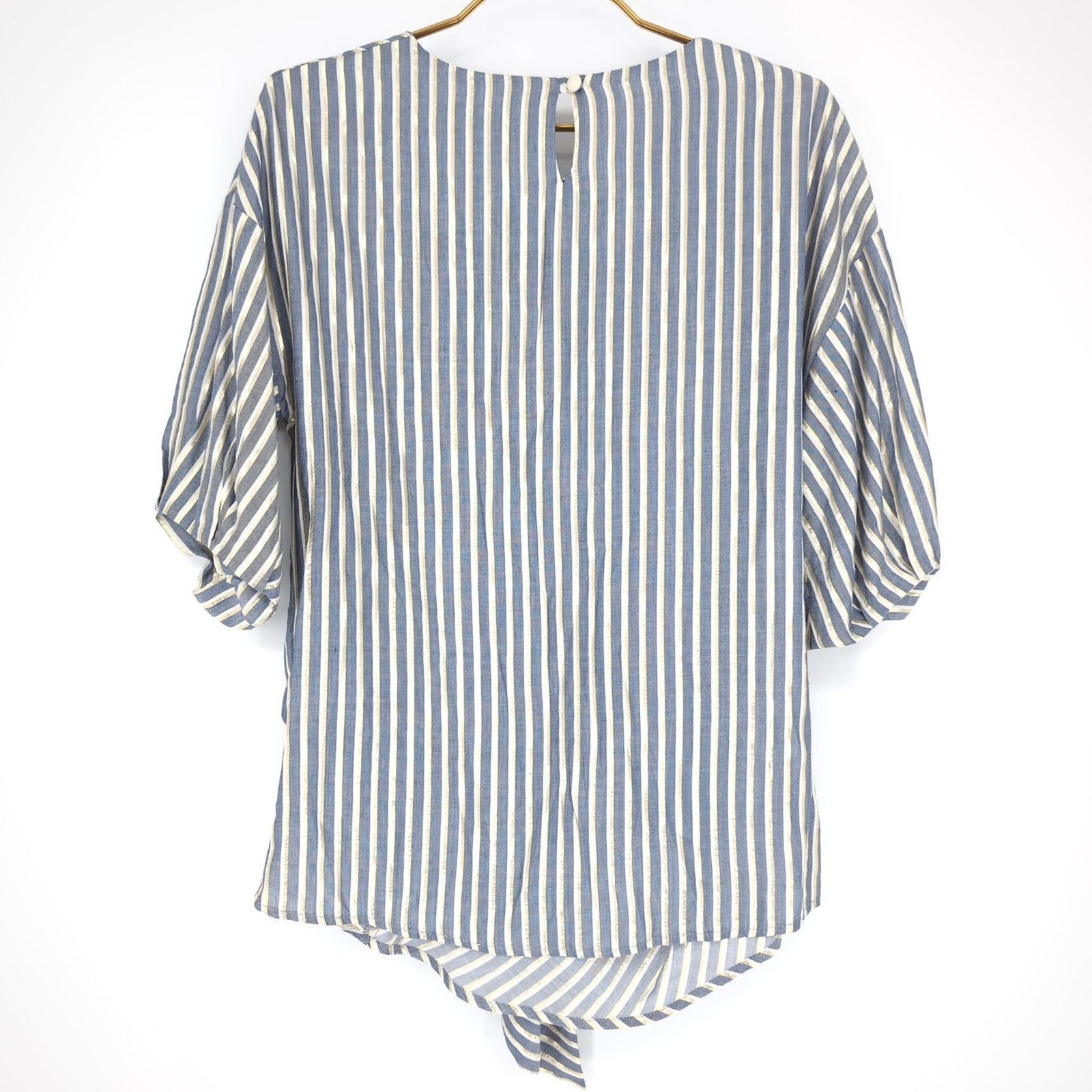 Eva Franco Anthropologie Eva Franco SAMPLE PIECE Marin Striped Top Sz 6 Size M / US 6-8 / IT 42-44 - 3 Thumbnail