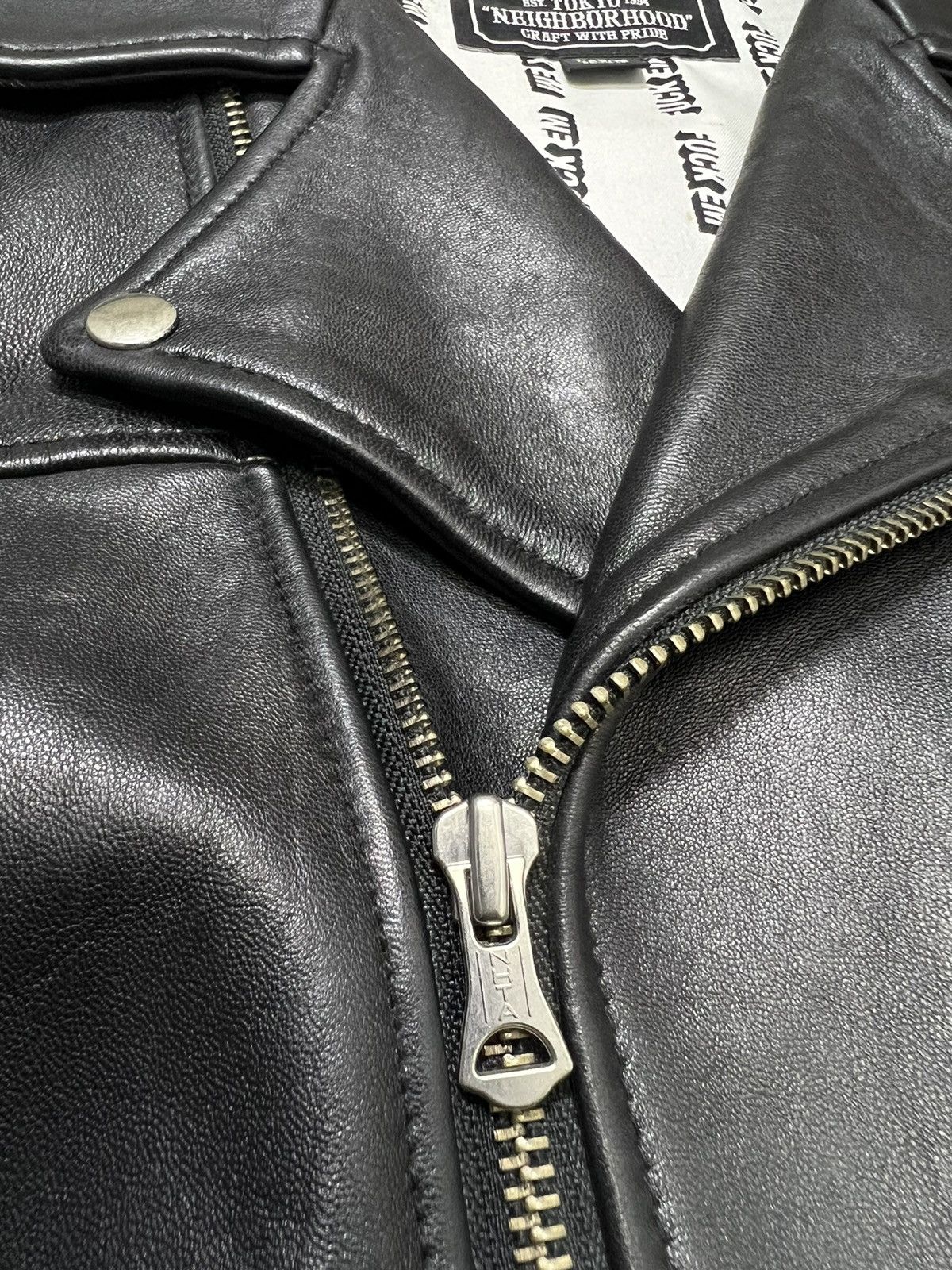 Neighborhood Neighborhood - A/W 18’ - Clay Leather Rider’s Jacket Size US L / EU 52-54 / 3 - 10 Thumbnail