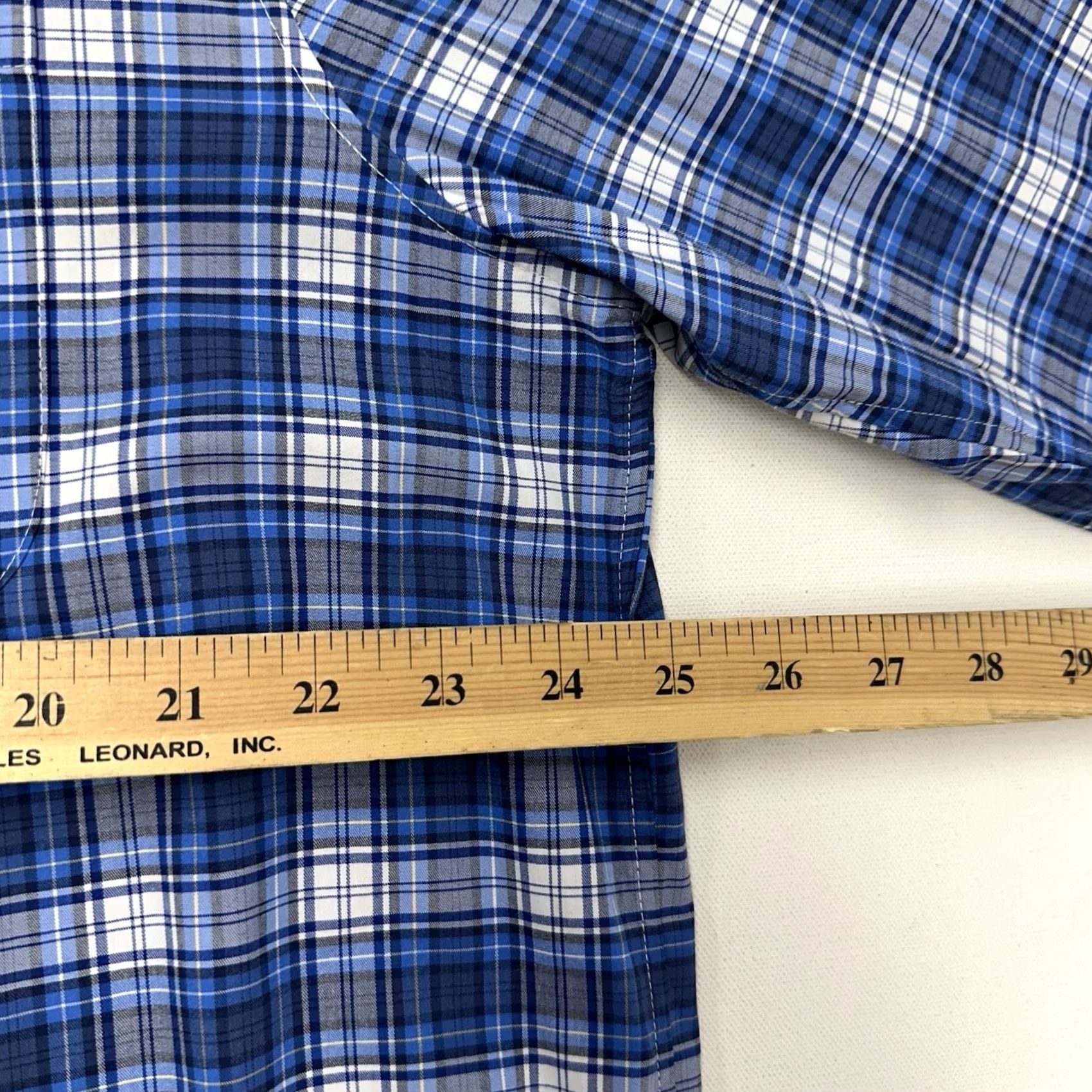 Vineyard Vines Vineyard Vines On The Go Performance Shirt Mens XL Blue Plaid Brrr Button-Down Size US XL / EU 56 / 4 - 7 Thumbnail