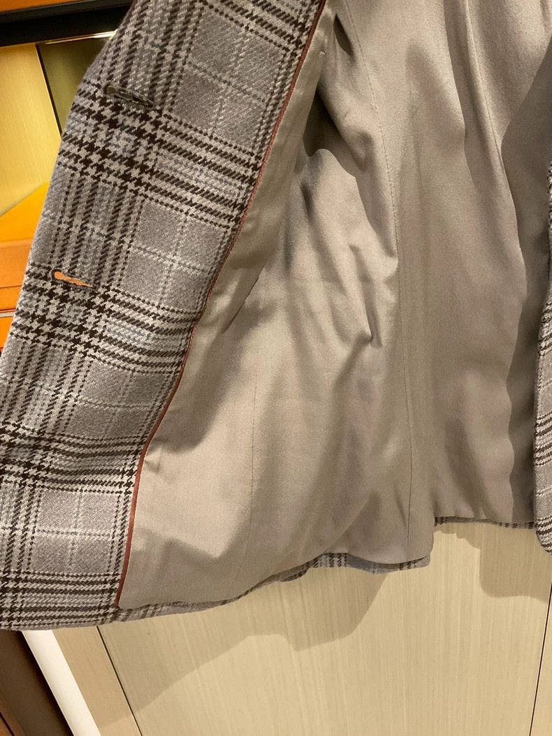Loro Piana LORO PIANA Cashmere checkered suit Size XS / US 0-2 / IT 36-38 - 5 Thumbnail