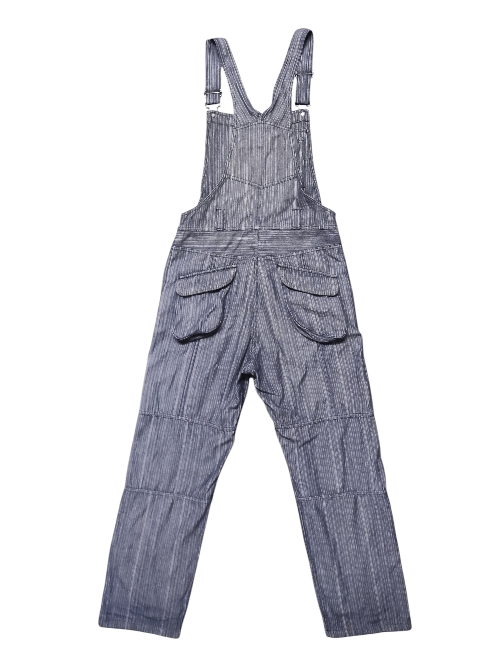 PPFM Vintage Rare PPFM Japanese Overall Denim Indigo Stripe Size US 34 / EU 50 - 2 Thumbnail