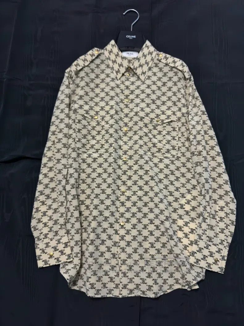 Celine CELINE Silk Women's Shirt Size XS / US 0-2 / IT 36-38 - 1 Thumbnail