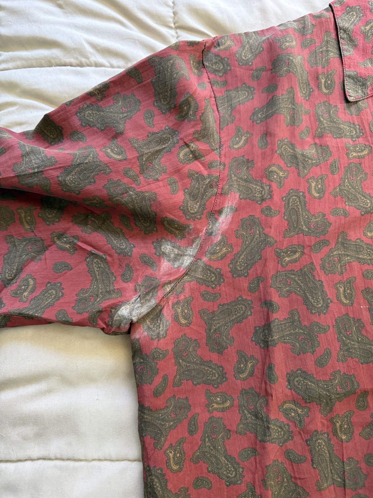 Vintage Vintage Paisley Silk Pajama Shirt Size US M / EU 48-50 / 2 - 6 Thumbnail