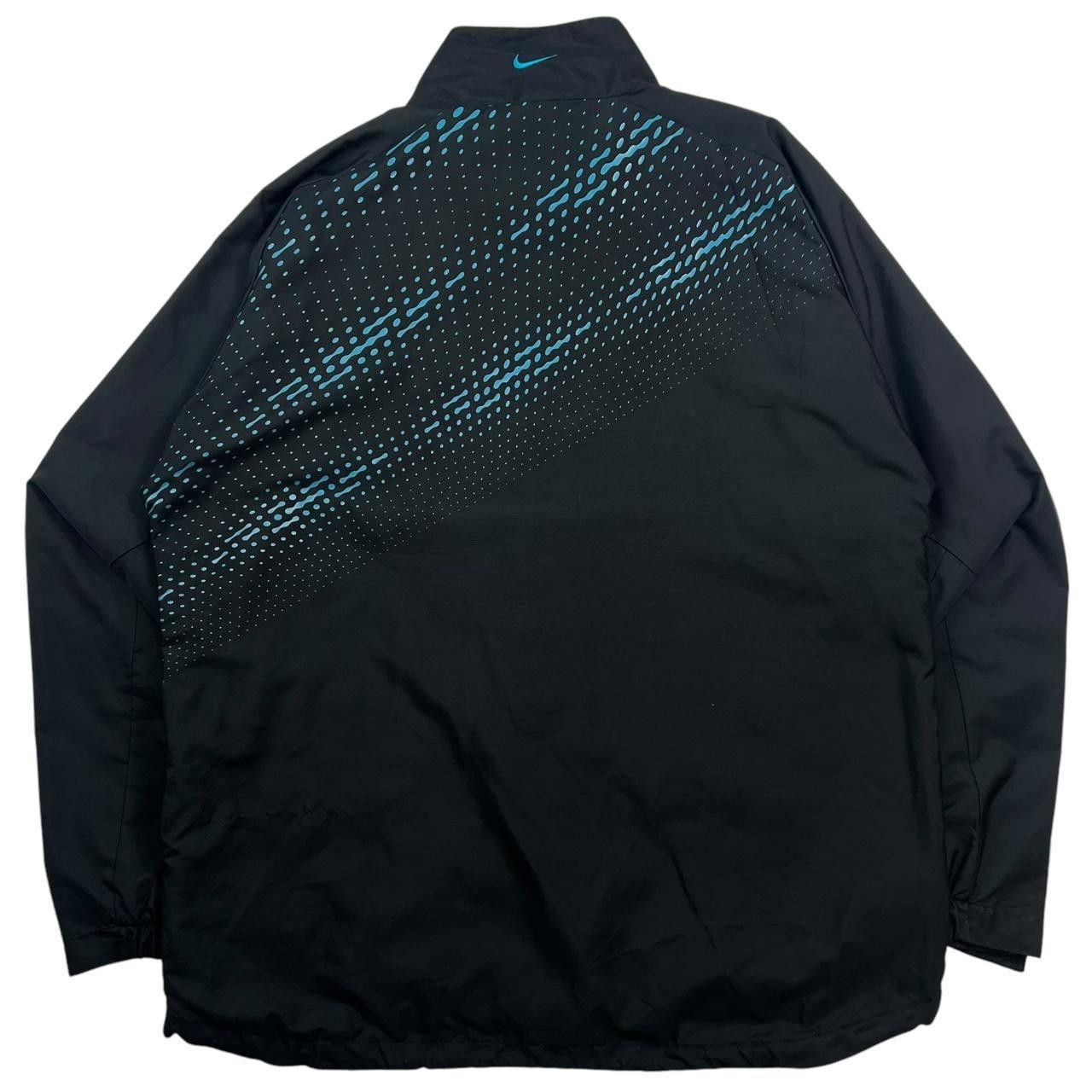Nike Vintage 2000s Nike TN TN7 Track Jacket Black & Blue - Large Size US L / EU 52-54 / 3 - 2 Thumbnail