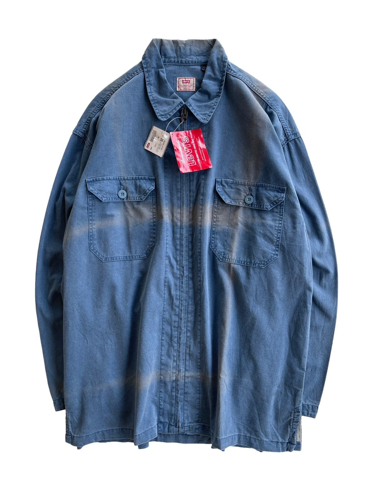 Levi's Vintage Levis Oversized Faded Works Shirt Size US L / EU 52-54 / 3 - 1 Thumbnail