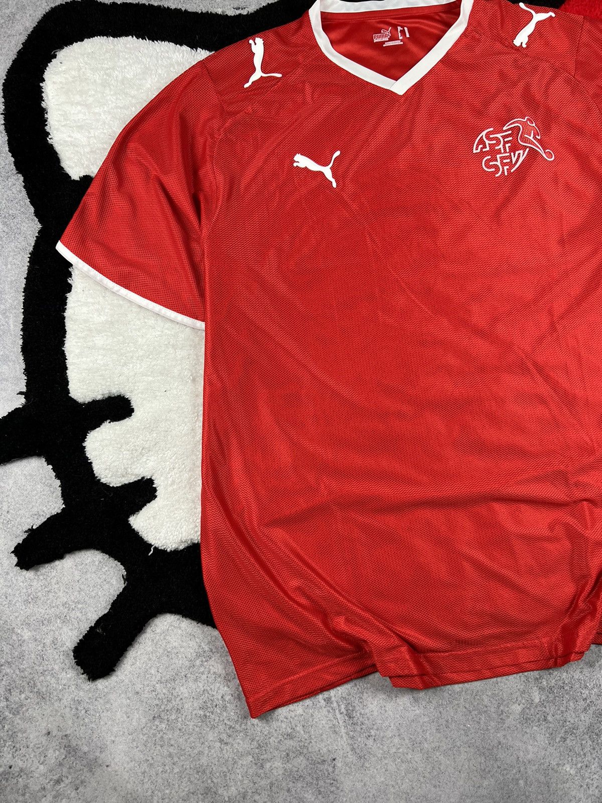 Puma Switzerland National Team 2008/10 Football Soccer Y2K Jersey Size US XL / EU 56 / 4 - 2 Thumbnail