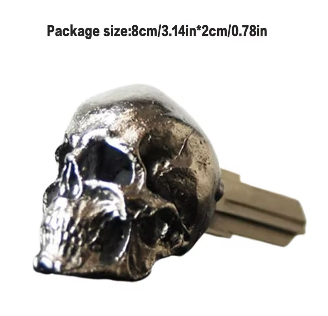 Vintage Metal Demon Skull Key Cover Size ONE SIZE - 5 Thumbnail
