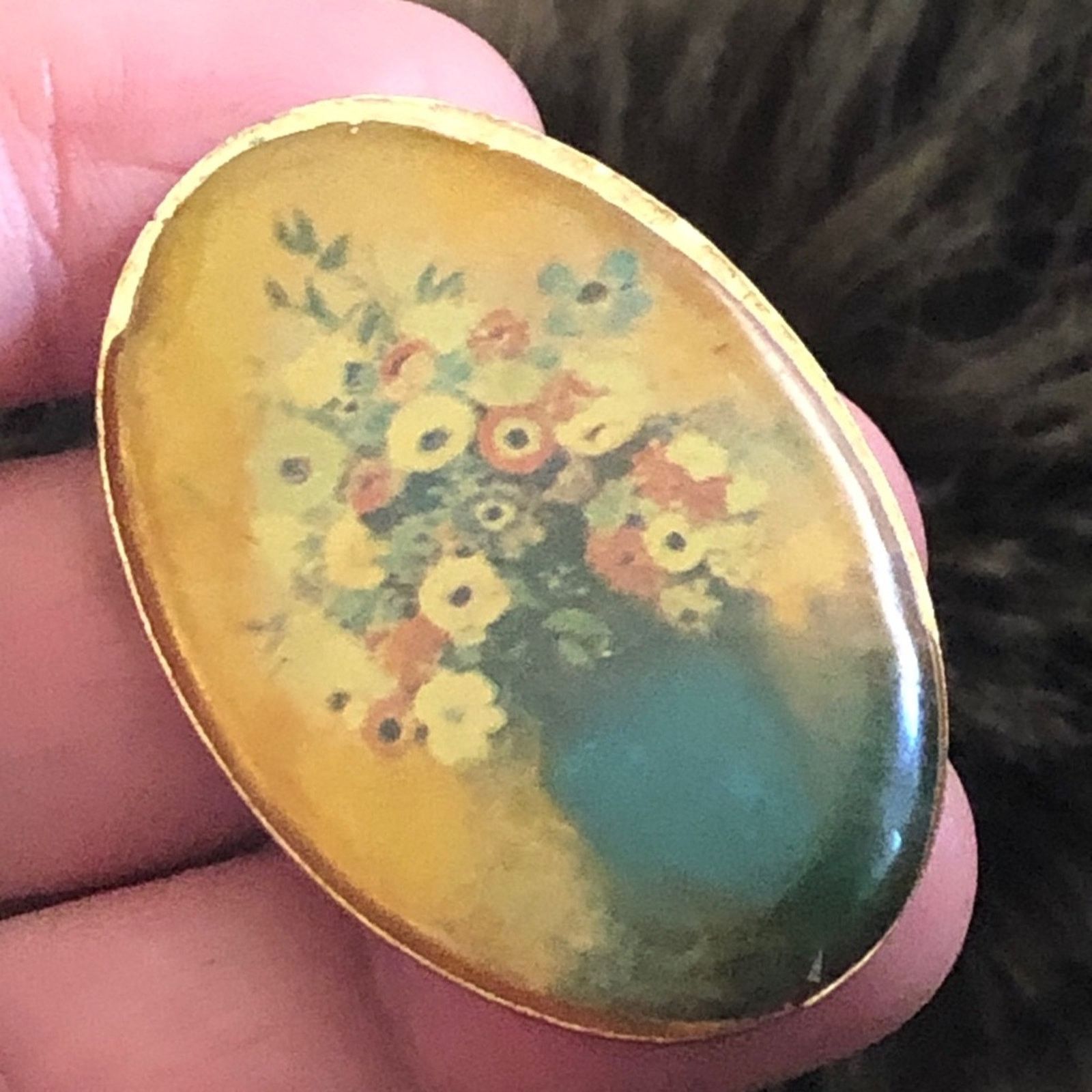 Jewelry Vintage DaVinci signed mid century floral brooch Size ONE SIZE - 4 Thumbnail