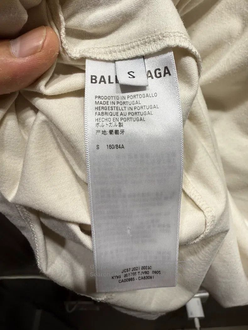 Balenciaga Balenciaga White Short Sleeve T-Shirt Size US S / EU 44-46 / 1 - 4 Thumbnail