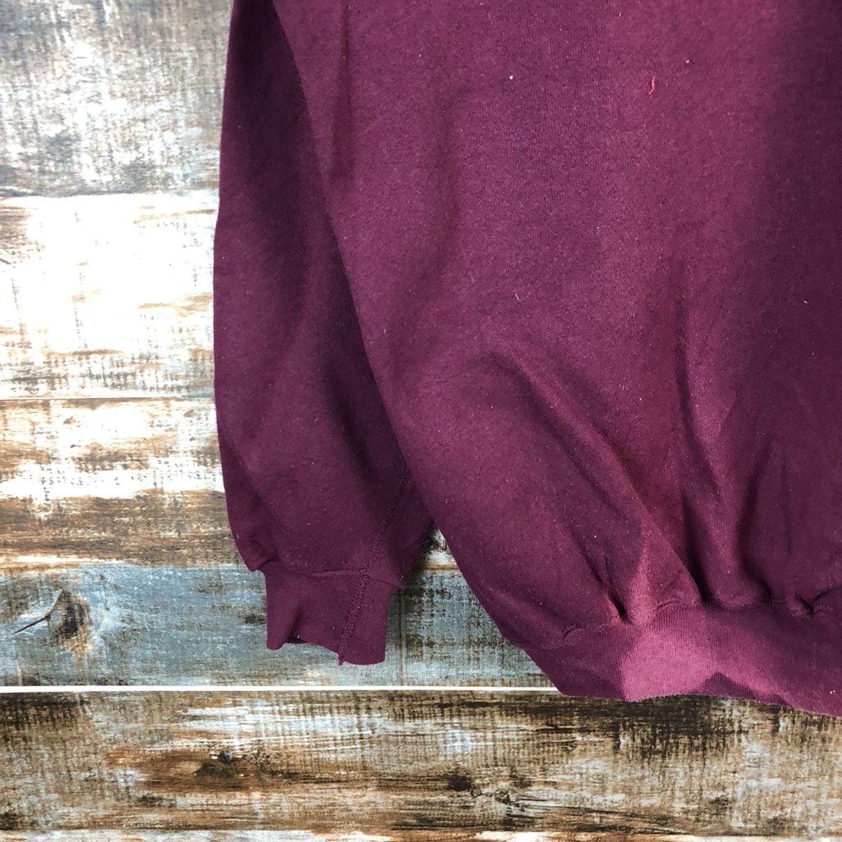 Japanese Brand × Vintage Discuss Athelitic Maroon Sweatshirt #A1915 Size US L / EU 52-54 / 3 - 7 Thumbnail
