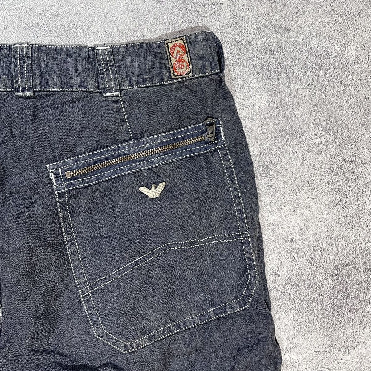 Armani Very Rare Vintage 90’s Armani Hemp Linen Pants Cargo Size 34 Size US 34 / EU 50 - 5 Thumbnail