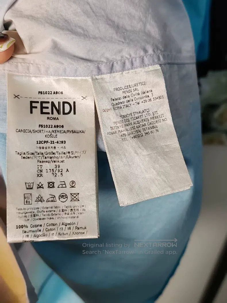 Fendi Fendi size 39 All-over Printed Short Sleeve Size US XXS / EU 40 - 3 Thumbnail