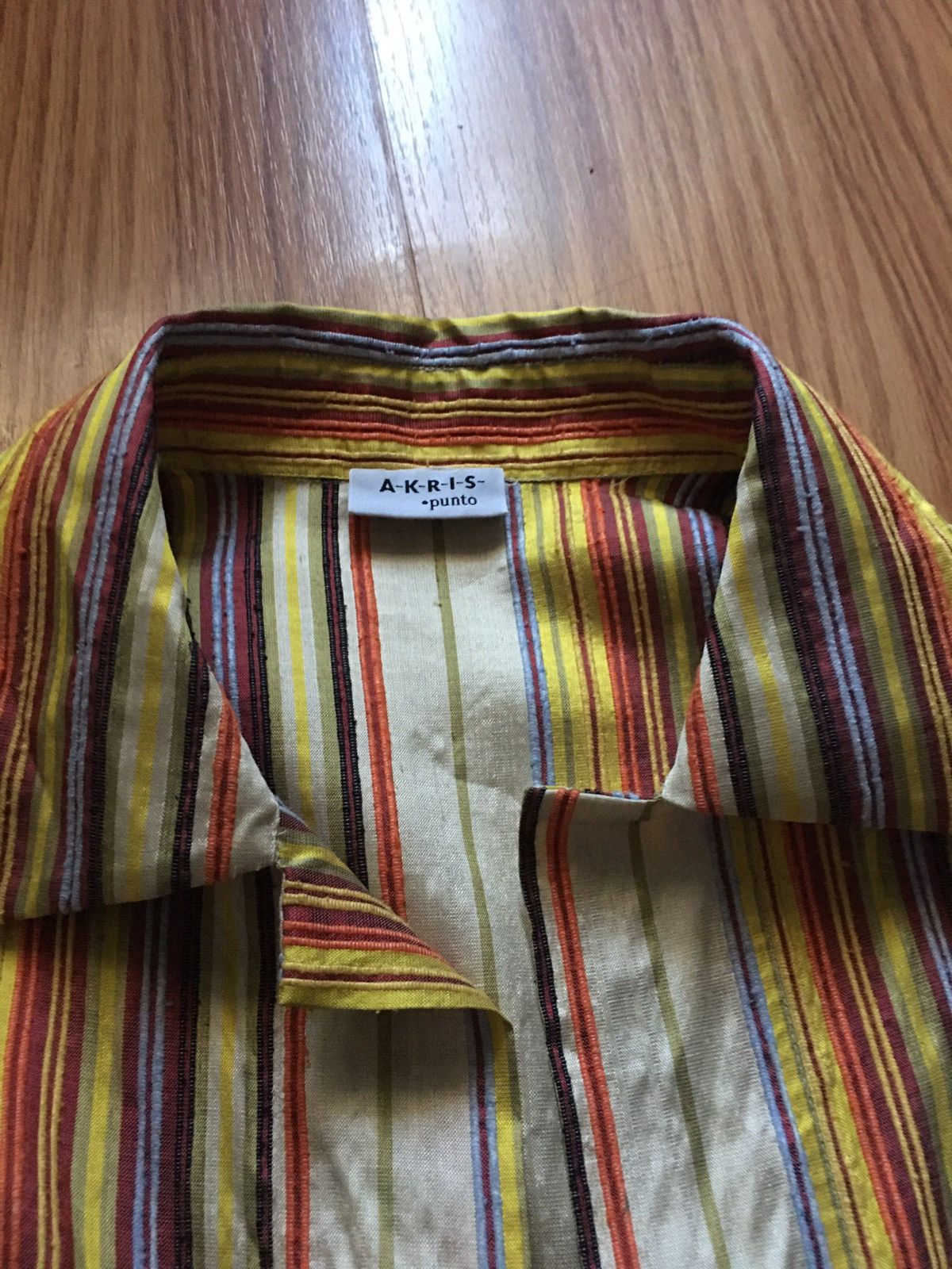 Akris Akris Punto Silk Multicolor Striped Blouse Shirt Size EU 34 Size S / US 4 / IT 40 - 7 Thumbnail