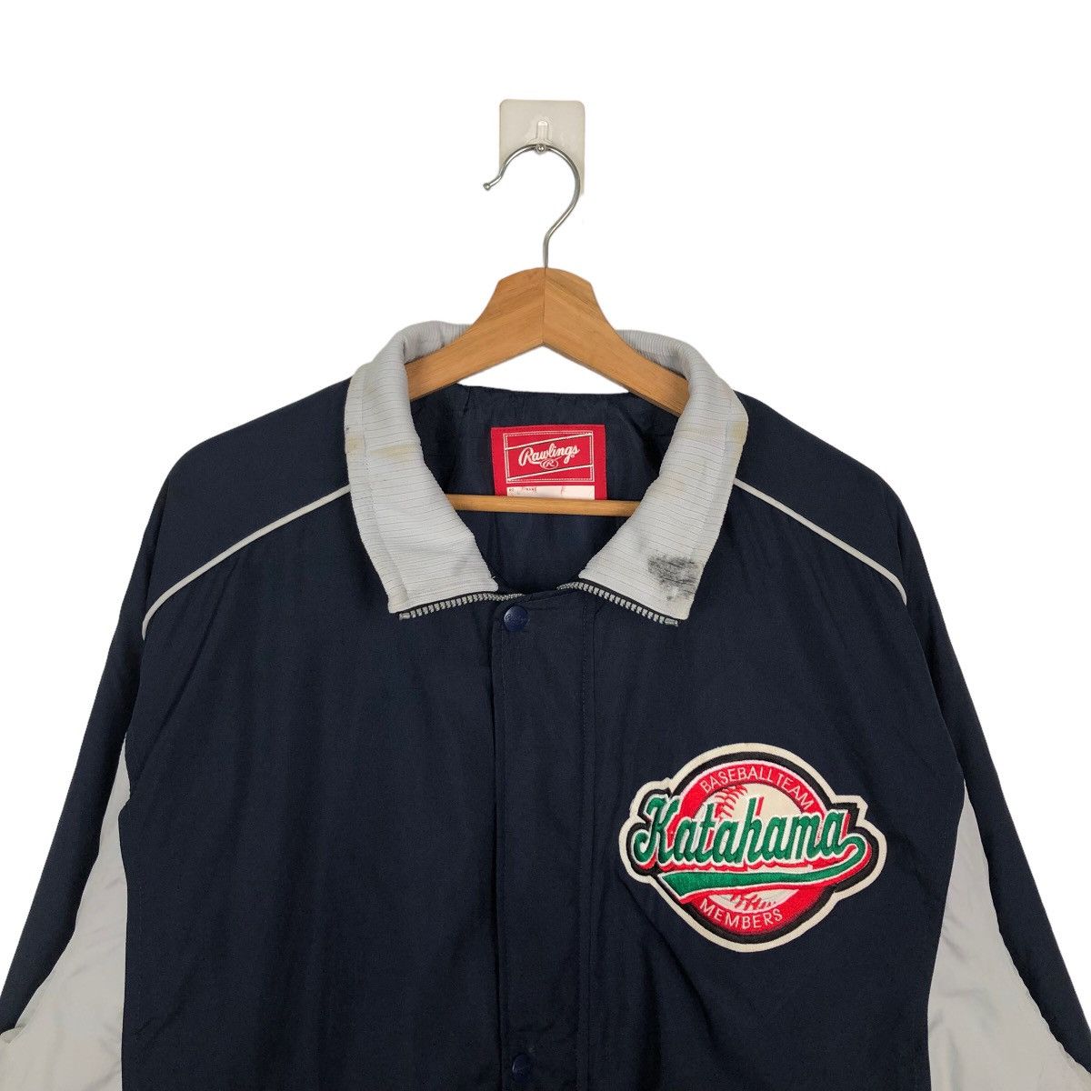 Japanese Brand VINTAGE BOMBER JACKET BASEBALL TEAM KATAHAMA BIG LOGO Size US M / EU 48-50 / 2 - 2 Thumbnail