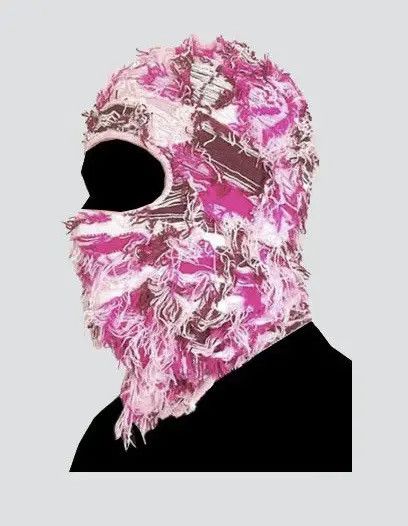 Japanese Brand Mizuho x Nami Balaclava Distressed Knitted Fuzzy Beanie Hat Size ONE SIZE - 1 Thumbnail