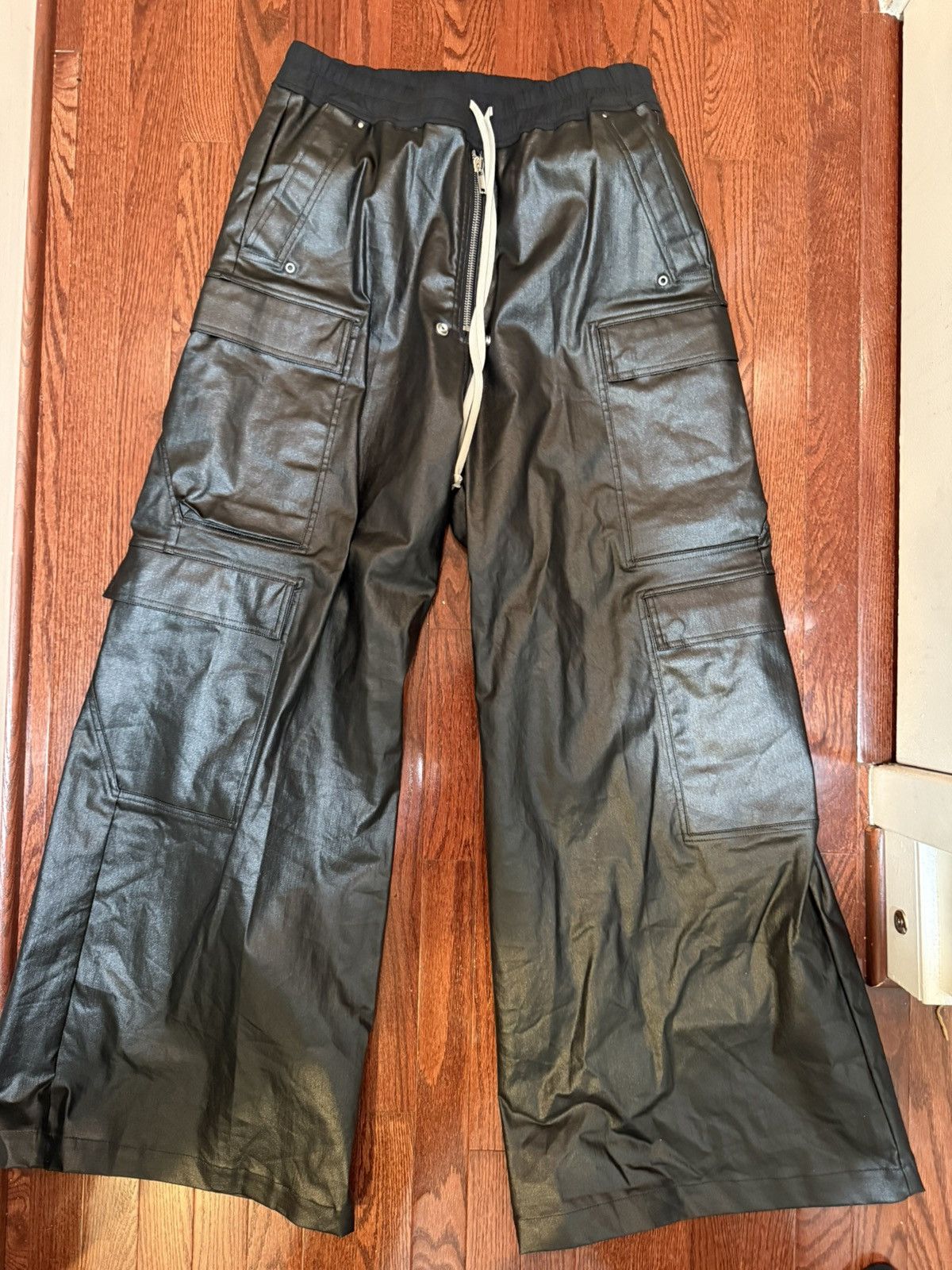 Rick Owens Rick Owen Belas Cargos Waxed Black Size US 36 / EU 52 - 1 Thumbnail