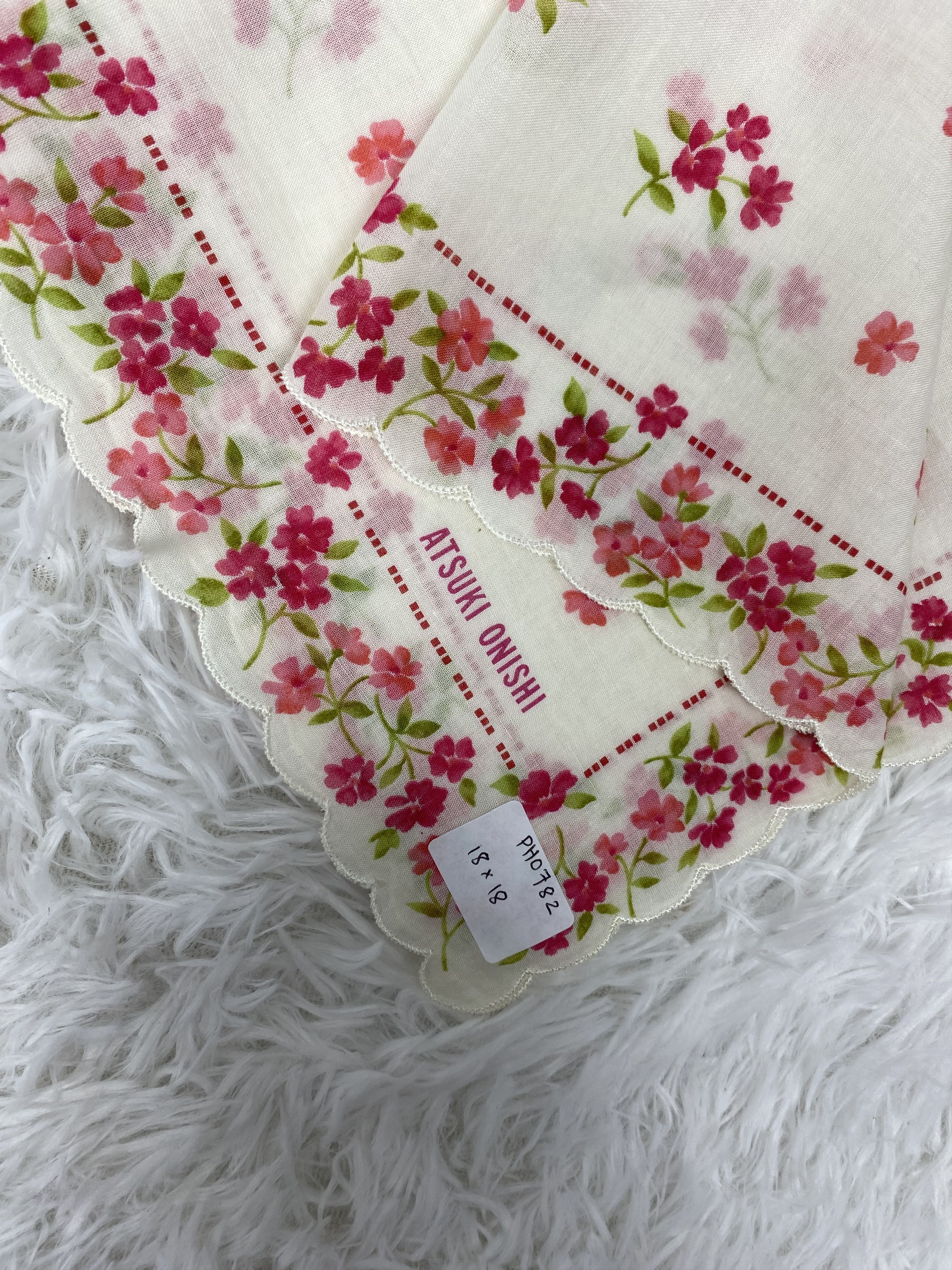 Japanese Brand × Vintage Vintage Atsuki Onishi Handkerchief Neckerchief PH0782 Size ONE SIZE - 2 Thumbnail