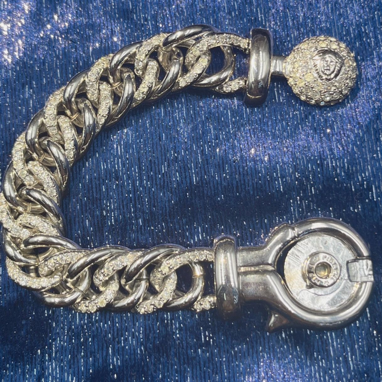 Versace Medusa crystal silver bracelet Size ONE SIZE - 2 Thumbnail
