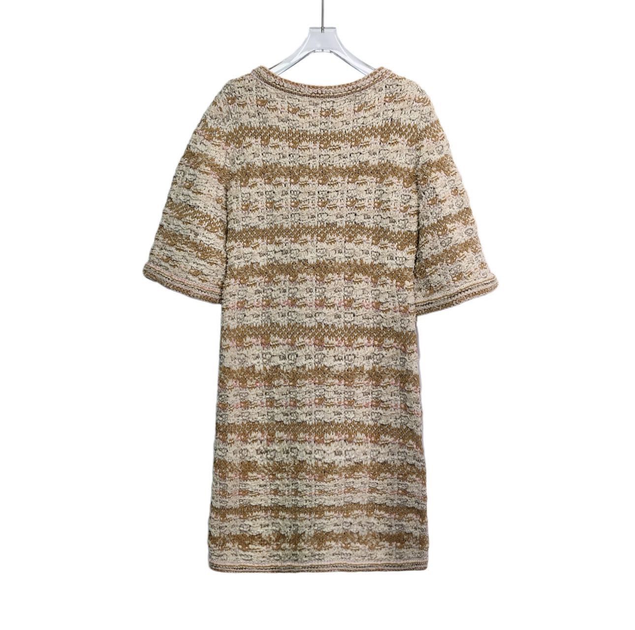 Chanel Chanel Woven Printed Short Sleeve Women Dress K26WX Size S / US 4 / IT 40 - 2 Thumbnail
