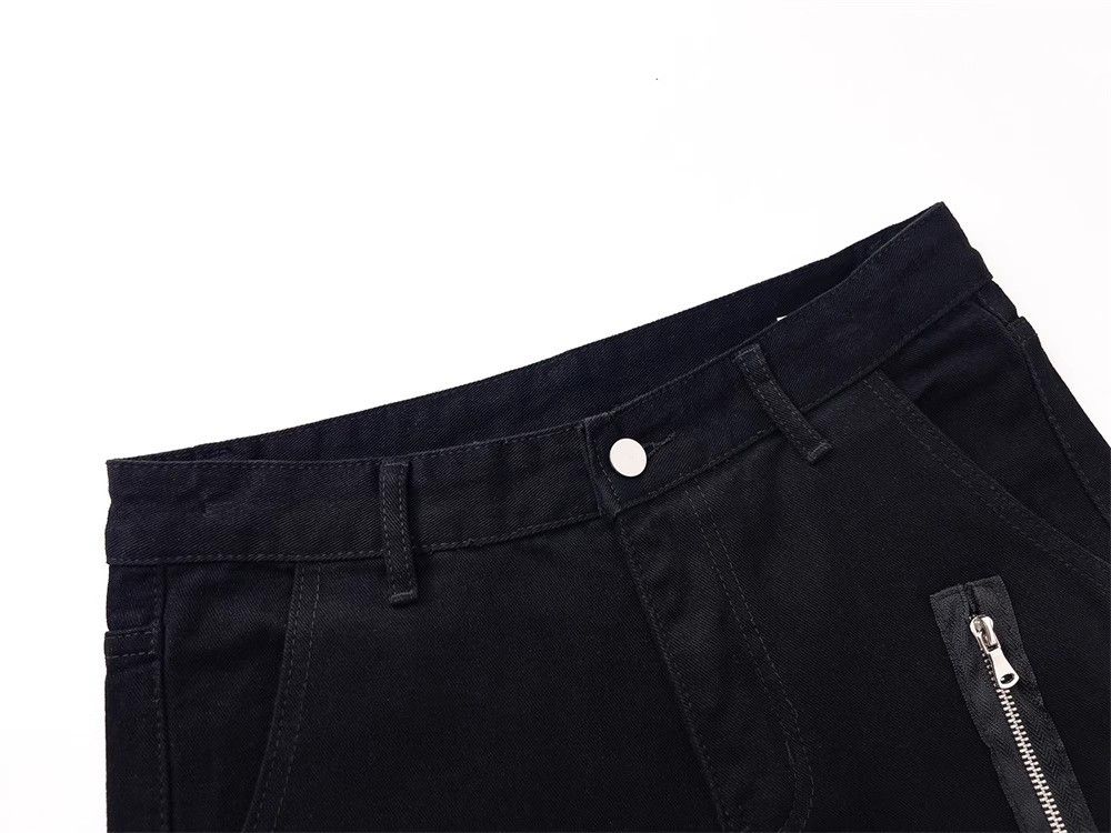 Japanese Brand × Jean Men's loose wide-leg flared punk zip-up patchwork jeans Size US 32 / EU 48 - 3 Thumbnail