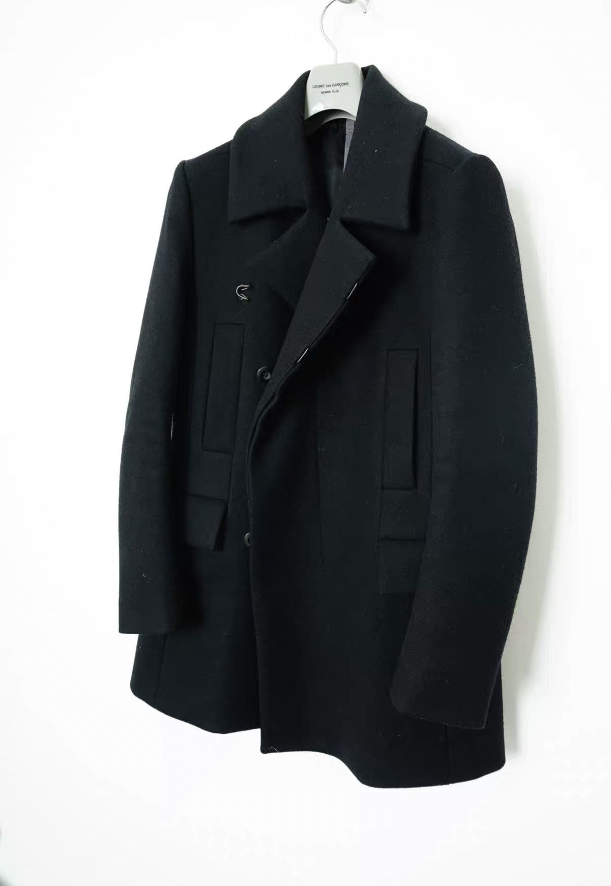 Kazuyuki Kumagai Attachment Kazuyuki Fall/Winter Wool Structured Mid-Length Coat Size US S / EU 44-46 / 1 - 3 Thumbnail