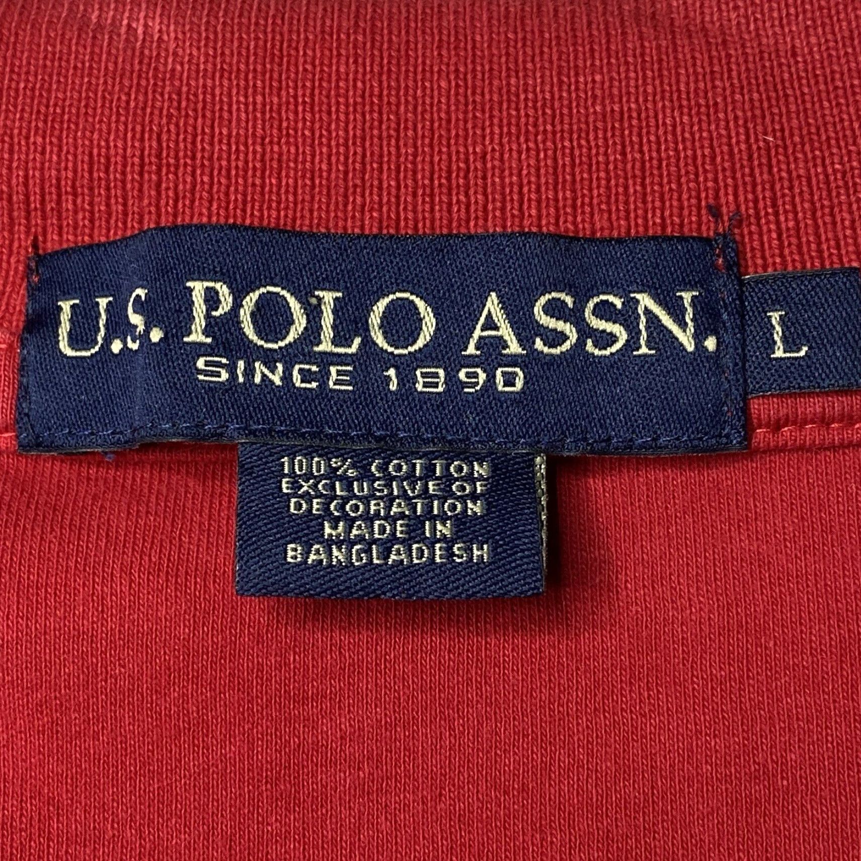 U.S. Polo Assn. U.S. Polo Assn. Polo Short Sleeve Shirt Men's Size Large Red Size US L / EU 52-54 / 3 - 3 Thumbnail