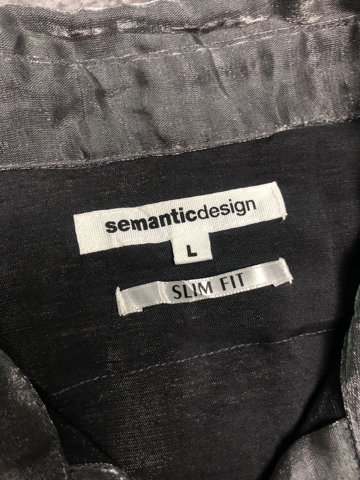 semanticdesign Semantic Design Silver Metal Button Shirt Size US L / EU 52-54 / 3 - 6 Thumbnail