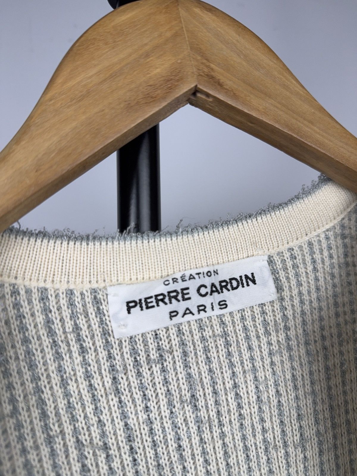 Pierre Cardin Retro 80s Pierre Cardin Paris West Germany Ribbed Cardigan Size S / US 4 / IT 40 - 10 Thumbnail