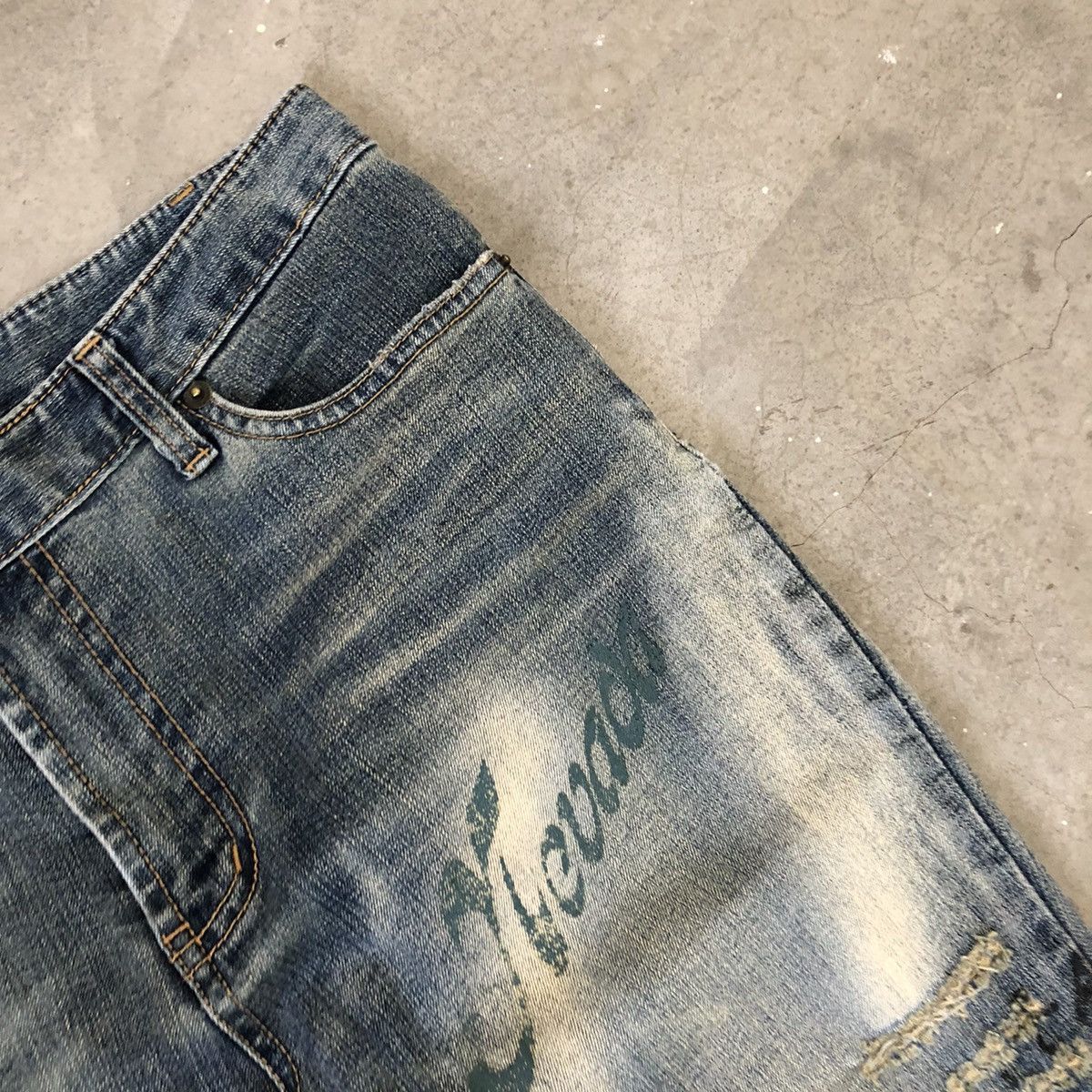 Japanese Brand Vintae Bluejam Poem flare jeans 🍒 Size US 33 - 6 Thumbnail