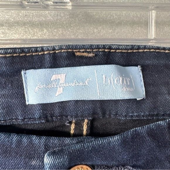7 For All Mankind 7 For All Mankind Deep Indigo the Skinny b(air) denim Sz 28 Size 28" / US 6 / IT 42 - 5 Thumbnail