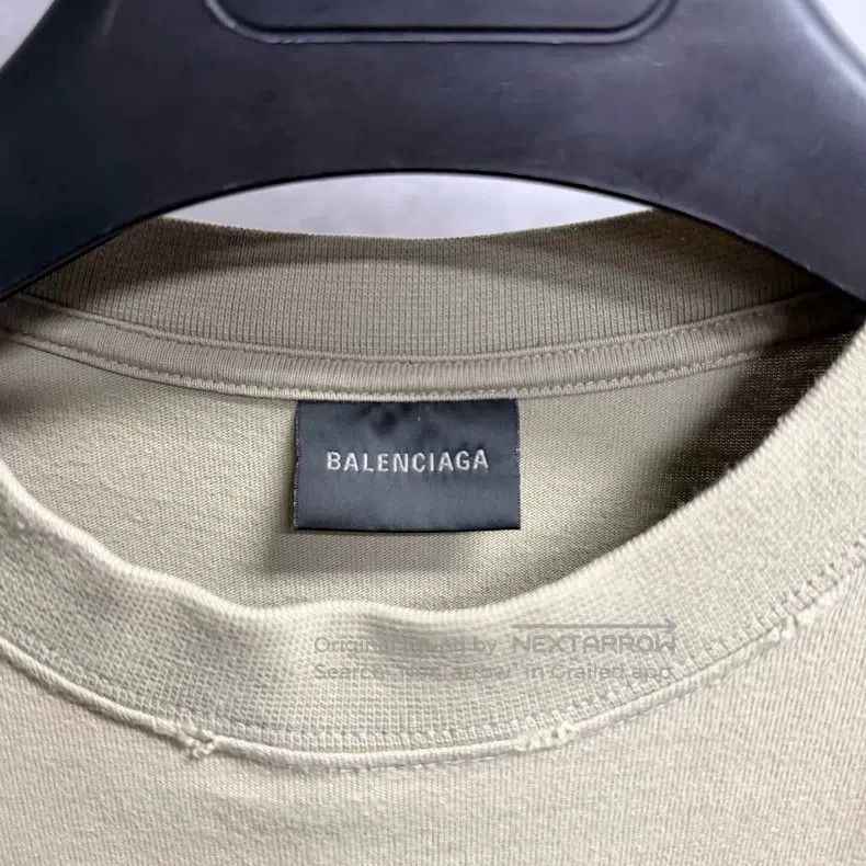 Balenciaga Balenciaga Off-white letter logo print round neck short sl Size US M / EU 48-50 / 2 - 2 Thumbnail