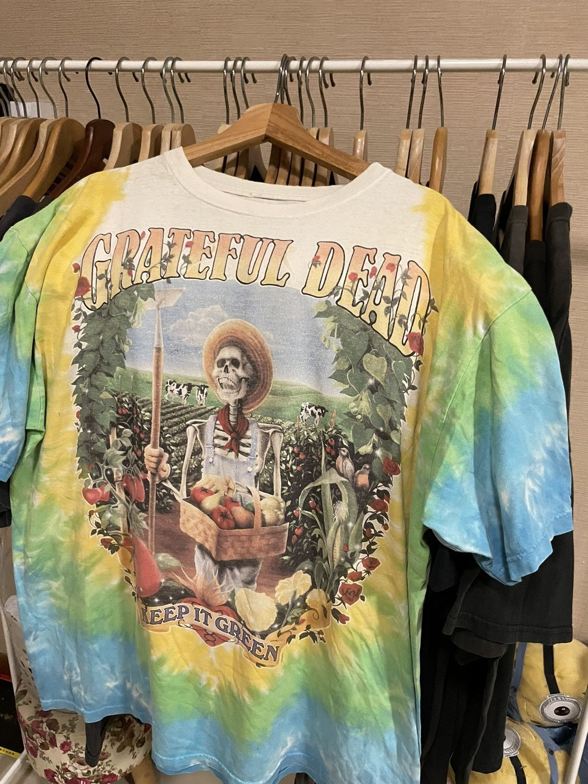 image of Vintage 1998 Grateful Dead Tie Dye Tee, Men's (Size XL)