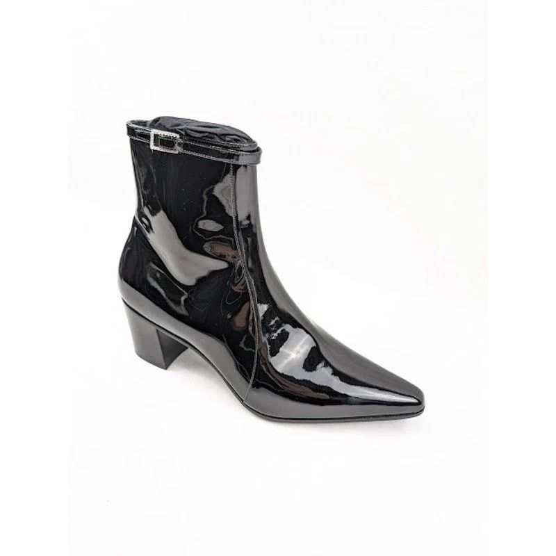 Saint Laurent Paris o1rshd1 Q:2 / Arsun 70 Zipped Boots in Nero Size US 8 / EU 41 - 1 Thumbnail