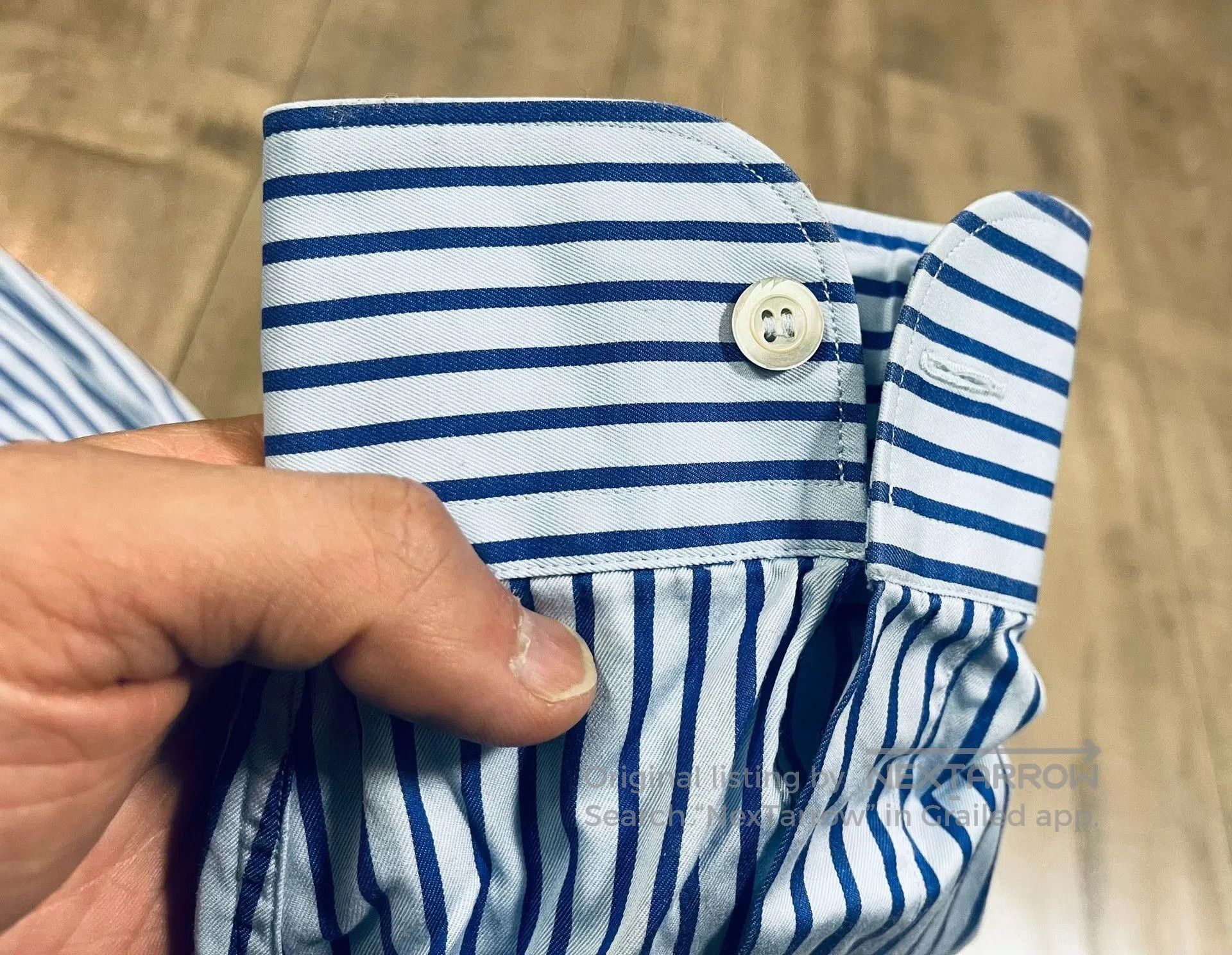 Ermenegildo Zegna Zegna Ermenegildo Blue Stripe Shirt Jacket. Size US M / EU 48-50 / 2 - 7 Thumbnail